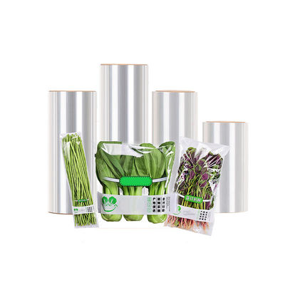 BOPP Plain Film Jumbo Roll PVDC πλαστική ταινία συρρίκνωσης θερμικής βάσης χωρίς κόλλα 12-80um