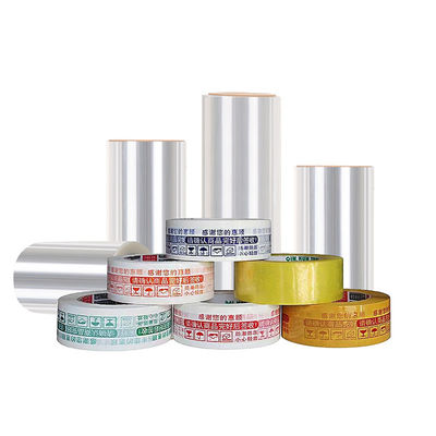 BOPP Plain Film Jumbo Roll PVDC πλαστική ταινία συρρίκνωσης θερμικής βάσης χωρίς κόλλα 12-80um