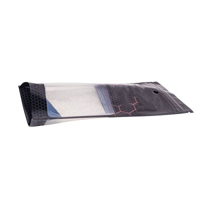Επικάλυψη PVDC PET Πολυστρώμα πλαστικό Stand up Zip Lock Pouch Custom πάχος 100-130 μm
