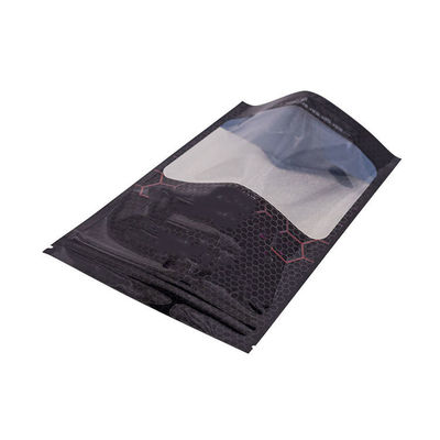 Επικάλυψη PVDC PET Πολυστρώμα πλαστικό Stand up Zip Lock Pouch Custom πάχος 100-130 μm