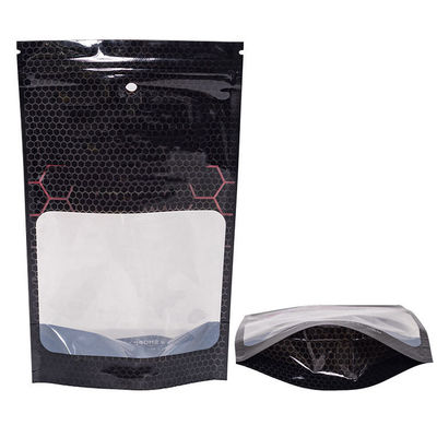 Επικάλυψη PVDC PET Πολυστρώμα πλαστικό Stand up Zip Lock Pouch Custom πάχος 100-130 μm