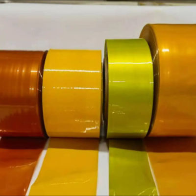 30-350mm επίπεδο πλάτος PVDC πλαστική κάλυψη λουκάνικα ταινία ανθεκτική στη θερμότητα έως 90C για συσκευασία λουκάνικα